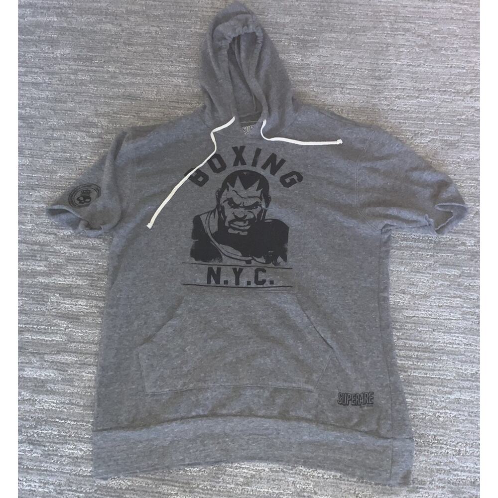 Boxing Sweatshirt Hoodie Superare Rare Mens Large